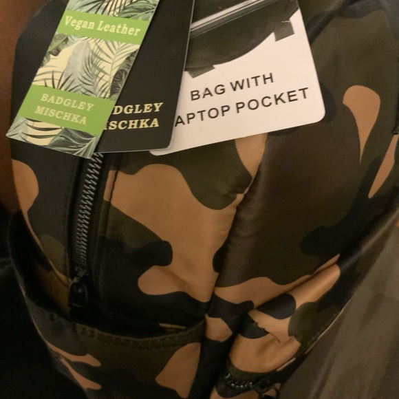 BADGLEY MISCHKA Camouflage backpack (NWT) - Picture 3 of 6